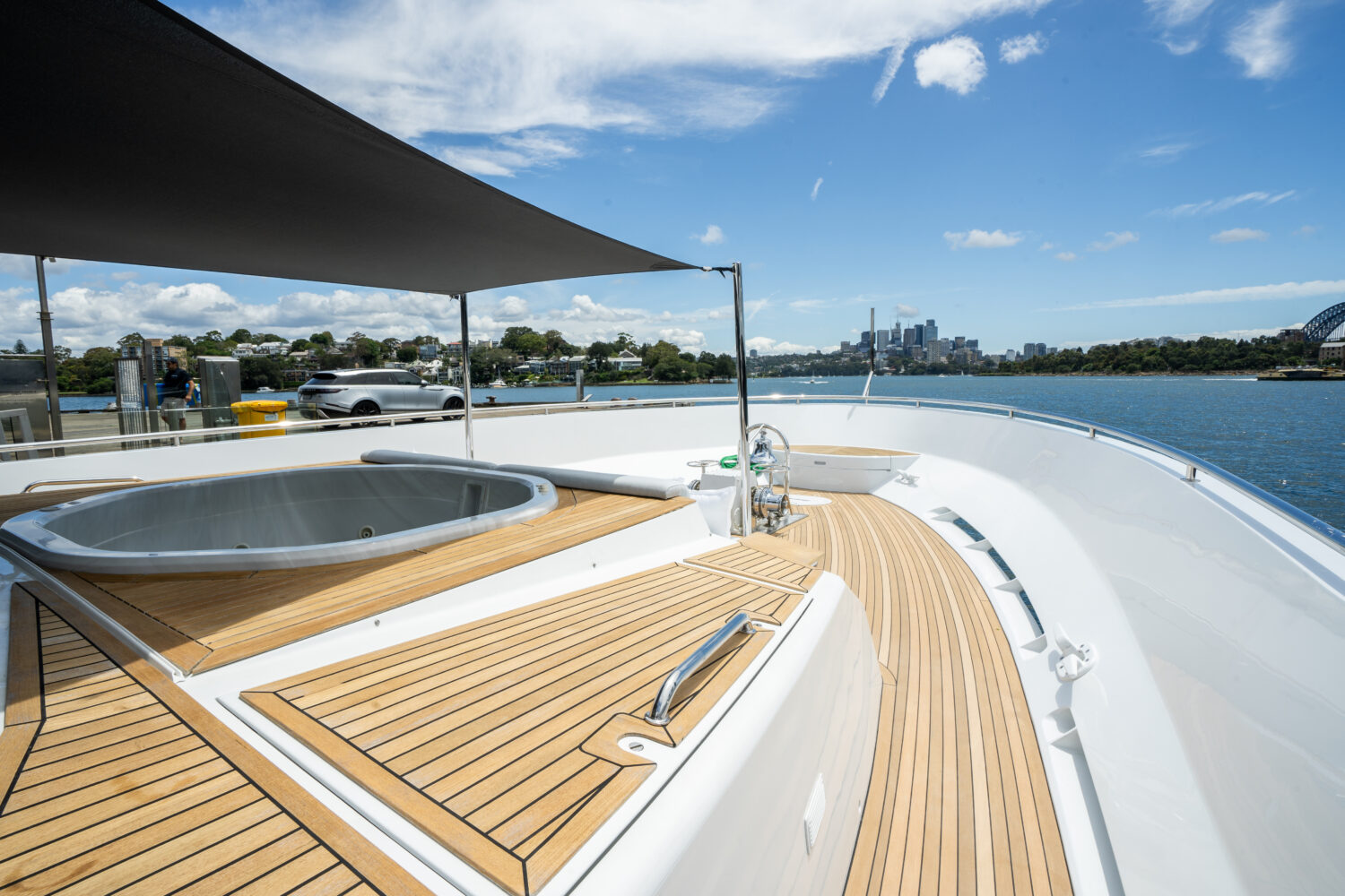 yacht spa deck at wharf yacht spa deck at wharf